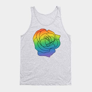 Rainbow Rose Tank Top